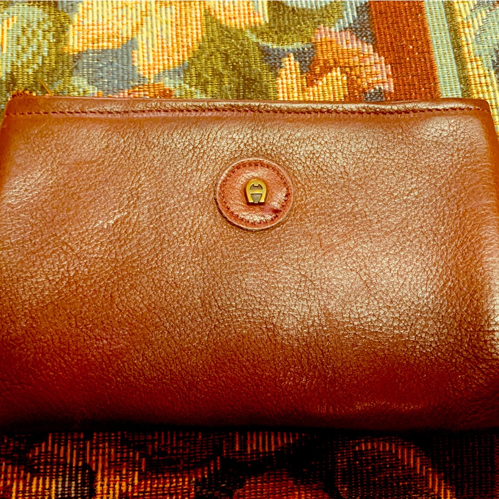 Vintage Etienne Aigner Cosmetic Bag Leather